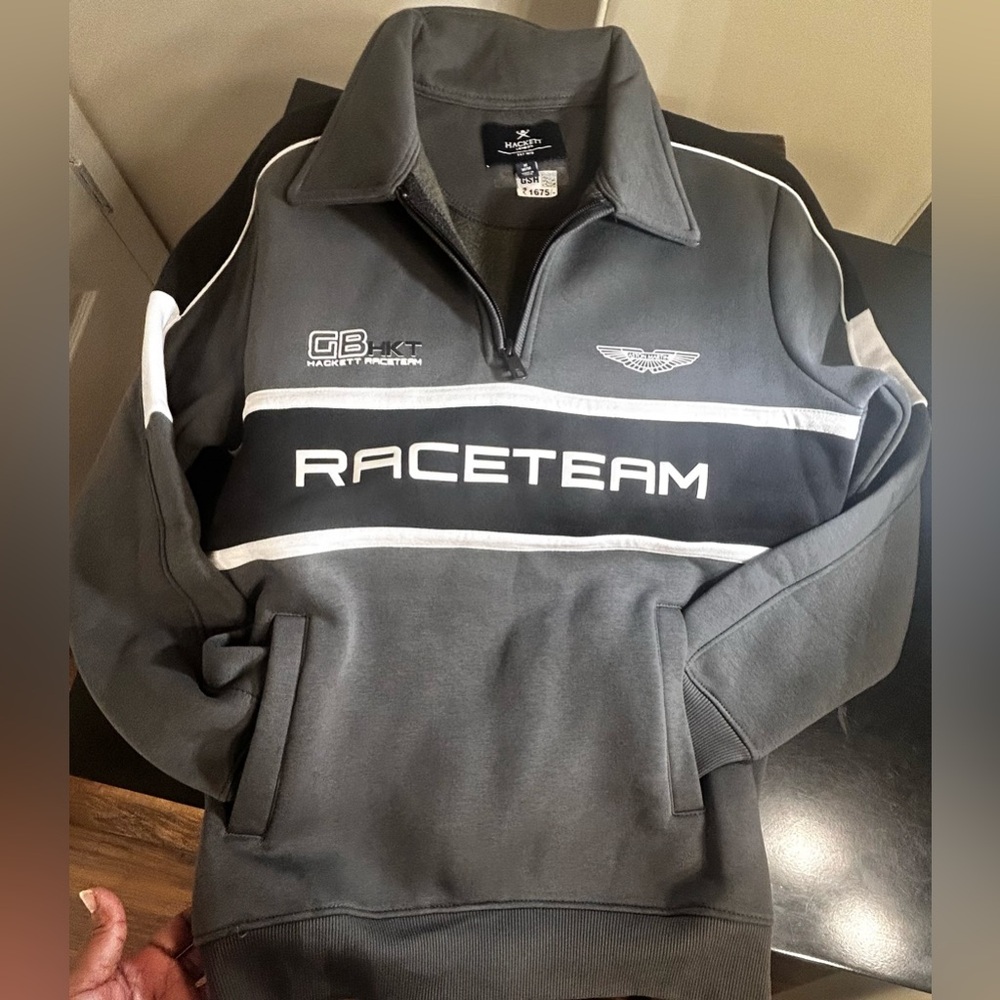 SALE: Hackett London Aston Martin Racing Half-Zip Pullover